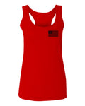 American Flag United States of America Military Army Marine us Navy women's Tank Top Racerback