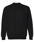 Distressed American USA United States of America Military Marine us Navy Army Big Flag men's Crewneck Sweatshirt