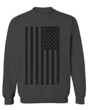Distressed American USA United States of America Military Marine us Navy Army Big Flag men's Crewneck Sweatshirt