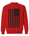 Distressed American USA United States of America Military Marine us Navy Army Big Flag men's Crewneck Sweatshirt