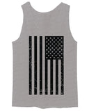 Distressed American USA United States of America Military Marine us Navy Army Big Flag men's Tank Top