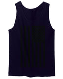 Distressed American USA United States of America Military Marine us Navy Army Big Flag men's Tank Top