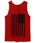 Distressed American USA United States of America Military Marine us Navy Army Big Flag men's Tank Top