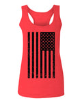 Distressed American USA United States of America Military Marine us Navy Army Big Flag  women's Tank Top sleeveless Racerback