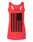 Distressed American USA United States of America Military Marine us Navy Army Big Flag  women's Tank Top sleeveless Racerback