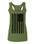 Distressed American USA United States of America Military Marine us Navy Army Big Flag  women's Tank Top sleeveless Racerback