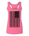 Distressed American USA United States of America Military Marine us Navy Army Big Flag  women's Tank Top sleeveless Racerback