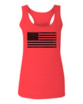 United States of America Vintage Flag USA American Marine Corp Force USMC USAF  women's Tank Top sleeveless Racerback