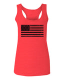 United States of America Vintage Flag USA American Marine Corp Force USMC USAF  women's Tank Top sleeveless Racerback