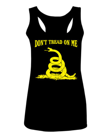 American Don't Tread ON ME Military Combat Logo Seal United State America  women's Tank Top sleeveless Racerback