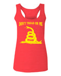 American Don't Tread ON ME Military Combat Logo Seal United State America  women's Tank Top sleeveless Racerback