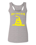 American Don't Tread ON ME Military Combat Logo Seal United State America  women's Tank Top sleeveless Racerback