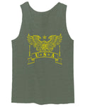 USA Military Eagle American Proud United States of America U.S. men's Tank Top