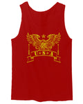 USA Military Eagle American Proud United States of America U.S. men's Tank Top