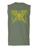 USA Military Eagle American Proud United States of America U.S. men Muscle Tank Top sleeveless t shirt