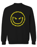 VICES AND VIRTUESS Funny Cool Graphic Evil Smile Workout trainig Gym Fitness men's Crewneck Sweatshirt