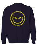 VICES AND VIRTUESS Funny Cool Graphic Evil Smile Workout trainig Gym Fitness men's Crewneck Sweatshirt