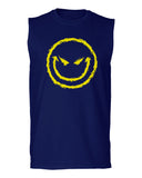 VICES AND VIRTUESS Funny Cool Graphic Evil Smile Workout trainig Gym Fitness men Muscle Tank Top sleeveless t shirt