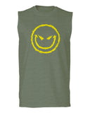 VICES AND VIRTUESS Funny Cool Graphic Evil Smile Workout trainig Gym Fitness men Muscle Tank Top sleeveless t shirt