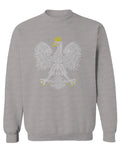 Vintage Poland Flag Coat of Arms Polska Polish Eagle men's Crewneck Sweatshirt