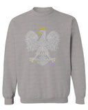 Vintage Poland Flag Coat of Arms Polska Polish Eagle men's Crewneck Sweatshirt