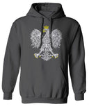 Vintage Poland Flag Coat of Arms Polska Polish Eagle Sweatshirt Hoodie