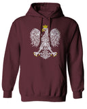 Vintage Poland Flag Coat of Arms Polska Polish Eagle Sweatshirt Hoodie