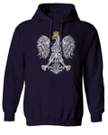 Vintage Poland Flag Coat of Arms Polska Polish Eagle Sweatshirt Hoodie