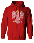 Vintage Poland Flag Coat of Arms Polska Polish Eagle Sweatshirt Hoodie