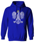 Vintage Poland Flag Coat of Arms Polska Polish Eagle Sweatshirt Hoodie