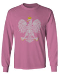 Vintage Poland Flag Coat of Arms Polska Polish Eagle mens Long sleeve t shirt