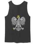 Vintage Poland Flag Coat of Arms Polska Polish Eagle men's Tank Top