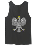 Vintage Poland Flag Coat of Arms Polska Polish Eagle men's Tank Top