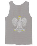 Vintage Poland Flag Coat of Arms Polska Polish Eagle men's Tank Top