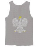 Vintage Poland Flag Coat of Arms Polska Polish Eagle men's Tank Top
