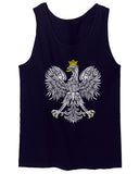 Vintage Poland Flag Coat of Arms Polska Polish Eagle men's Tank Top