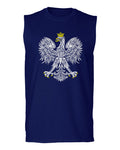 Vintage Poland Flag Coat of Arms Polska Polish Eagle men Muscle Tank Top sleeveless t shirt