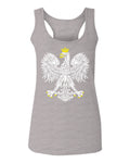 Vintage Poland Flag Coat of Arms Polska Polish Eagle  women's Tank Top sleeveless Racerback