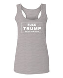 VICES AND VIRTUESS Fuck Trump Funny Liberal Progressive Protest Nevertheless Resist  women's Tank Top sleeveless Racerback