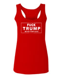 VICES AND VIRTUESS Fuck Trump Funny Liberal Progressive Protest Nevertheless Resist  women's Tank Top sleeveless Racerback