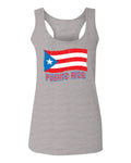 Puerto Rico Flag Boricua Puerto Rican Nuyorican Pride  women's Tank Top sleeveless Racerback