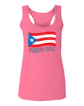 Puerto Rico Flag Boricua Puerto Rican Nuyorican Pride  women's Tank Top sleeveless Racerback