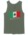 VICES AND VIRTUESS Distressed Bandera Mexico Mexican Flag Coat of arms men's Tank Top