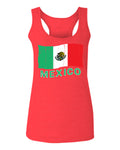 VICES AND VIRTUESS Distressed Bandera Mexico Mexican Flag Coat of arms  women's Tank Top sleeveless Racerback