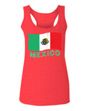 VICES AND VIRTUESS Distressed Bandera Mexico Mexican Flag Coat of arms  women's Tank Top sleeveless Racerback