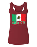 VICES AND VIRTUESS Distressed Bandera Mexico Mexican Flag Coat of arms  women's Tank Top sleeveless Racerback