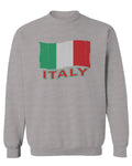 Italia Distressed Italy Flag Italian National Flag Vintage men's Crewneck Sweatshirt