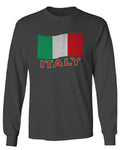 Italia Distressed Italy Flag Italian National Flag Vintage mens Long sleeve t shirt