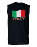 Italia Distressed Italy Flag Italian National Flag Vintage men Muscle Tank Top sleeveless t shirt