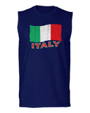 Italia Distressed Italy Flag Italian National Flag Vintage men Muscle Tank Top sleeveless t shirt